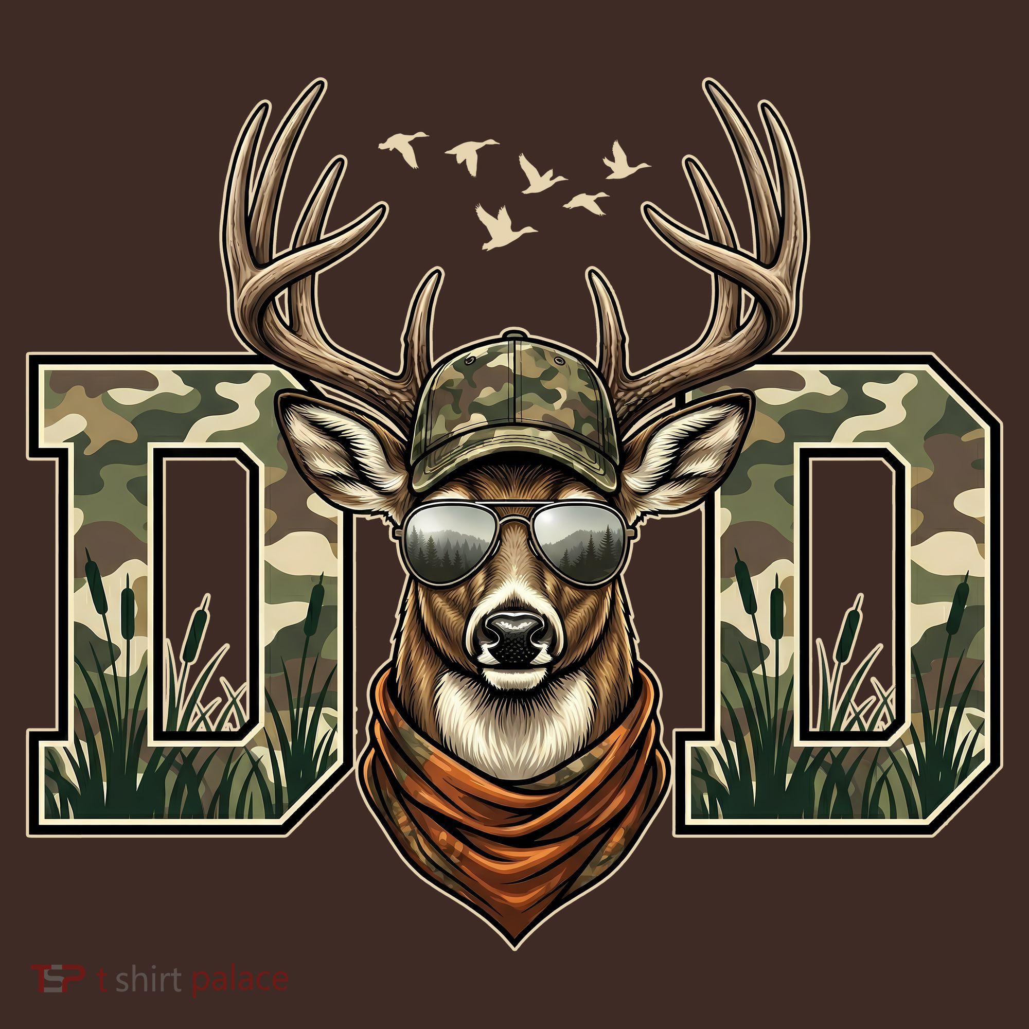 Varsity Style Camo Dad Deer Buck Hunter Fathers Day Mousepad
