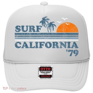 Vintage Surf California Beach Retro Sunset Surf 70S Gift Hat