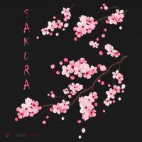 Vintage Sakura Cherry Blossom Japanese Graphical Art T-Shirt thumb 7