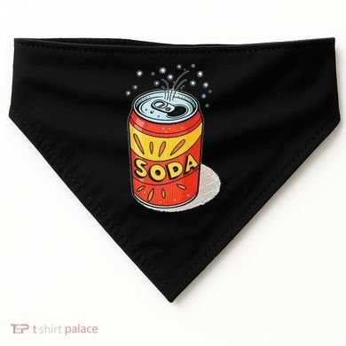 Vibrant Soda Can Pop Art Style USA-Made Doggie Bandana