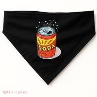 Vibrant Soda Can Pop Art Style USA-Made Doggie Bandana thumb 0