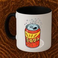 Vibrant Soda Can Pop Art Style Coffee Mug thumb 2