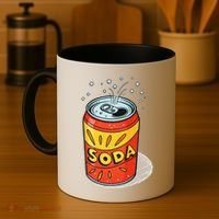 Vibrant Soda Can Pop Art Style Coffee Mug thumb 4