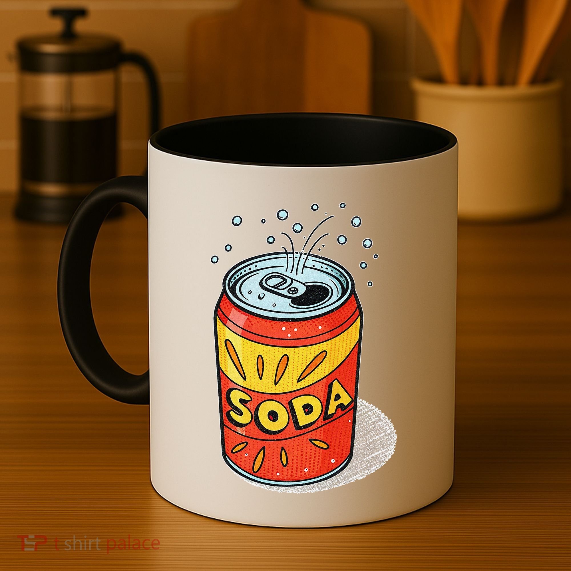 Vibrant Soda Can Pop Art Style Coffee Mug