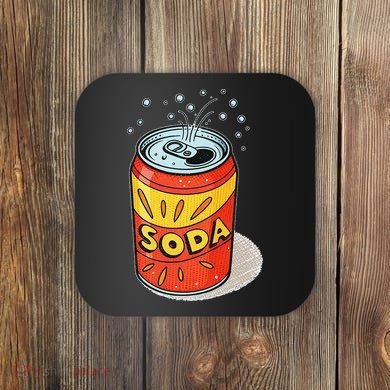 Vibrant Soda Can Pop Art Style Coaster