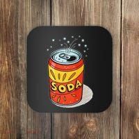 Vibrant Soda Can Pop Art Style Coaster thumb 0