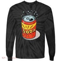 Vibrant Soda Can Pop Art Style Tie-Dye Long Sleeve Shirt thumb 0