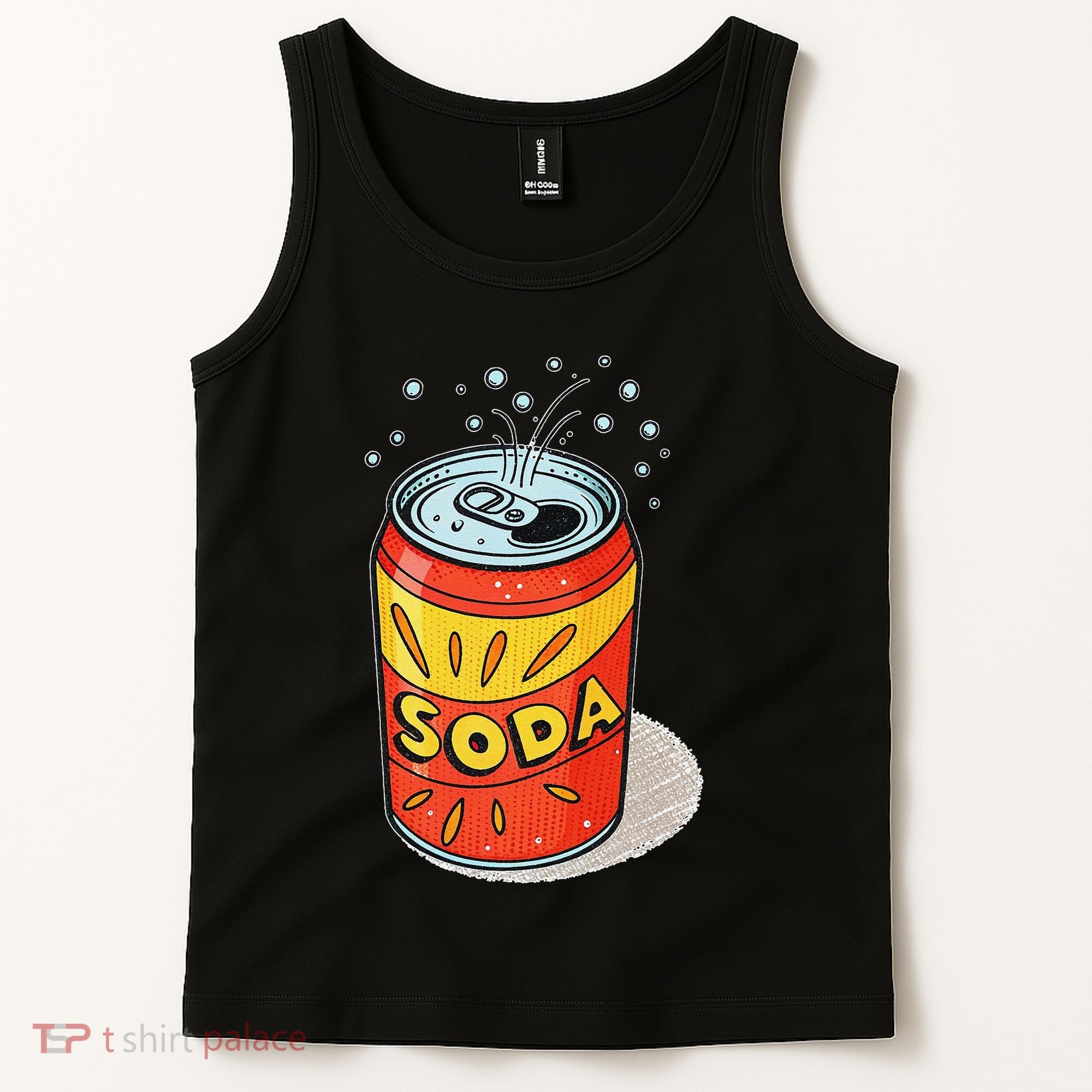 Vibrant Soda Can Pop Art Style Tank Top