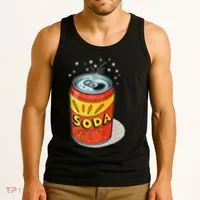 Vibrant Soda Can Pop Art Style Tank Top thumb 3