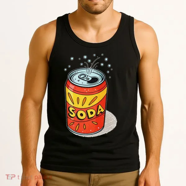 Vibrant Soda Can Pop Art Style Tank Top