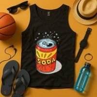 Vibrant Soda Can Pop Art Style Tank Top thumb 4