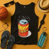 Vibrant Soda Can Pop Art Style Tank Top thumb 4
