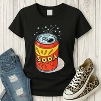 Vibrant Soda Can Pop Art Style Women's T-Shirt thumb 3