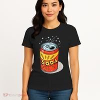 Vibrant Soda Can Pop Art Style Women's T-Shirt thumb 4