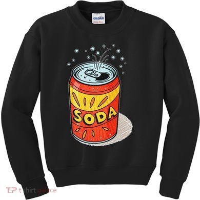Vibrant Soda Can Pop Art Style Kids Sweatshirt
