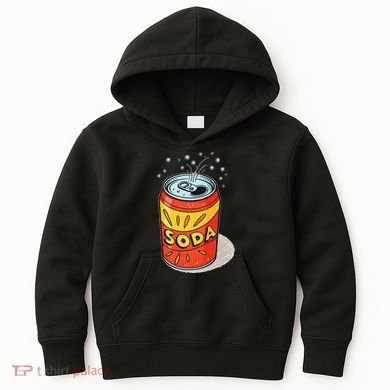 Vibrant Soda Can Pop Art Style Kids Hoodie