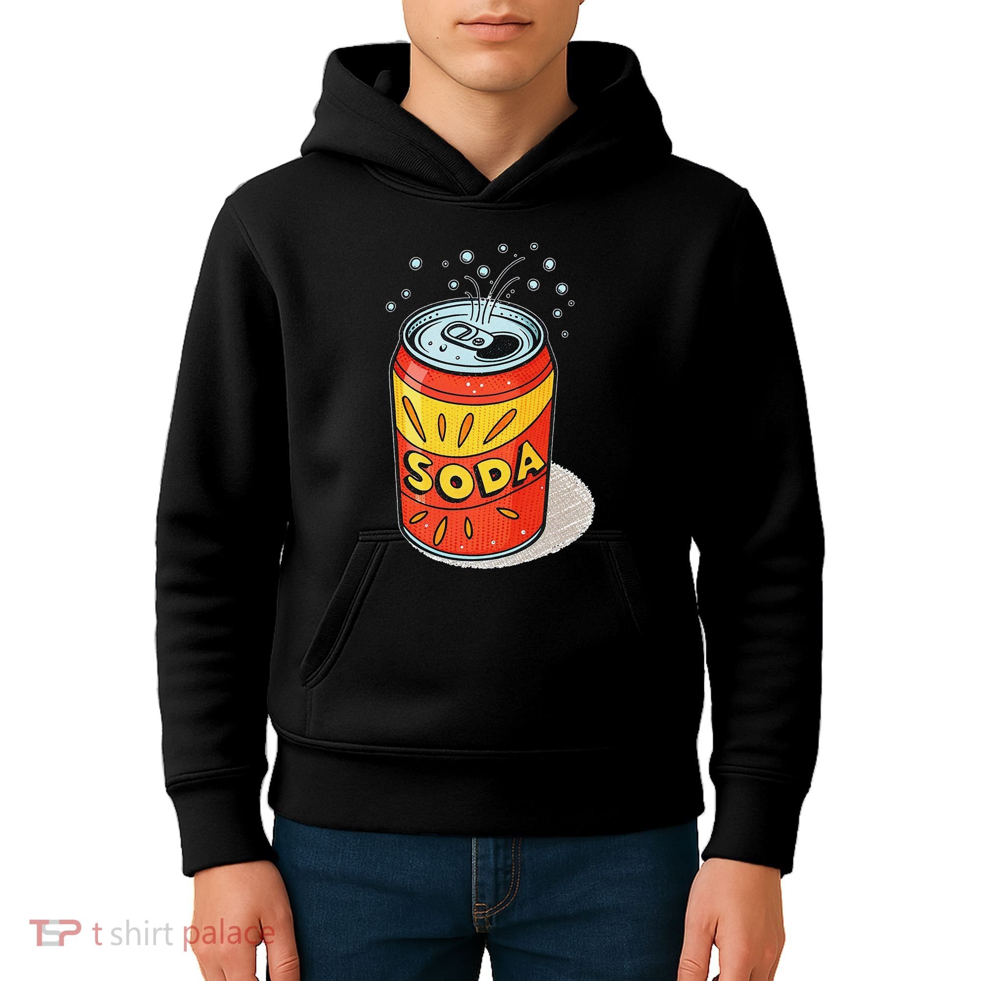 Vibrant Soda Can Pop Art Style Kids Hoodie