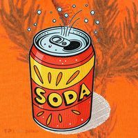 Vibrant Soda Can Pop Art Style Kati Licensed 12" Camo Cuffed Beanie thumb 2