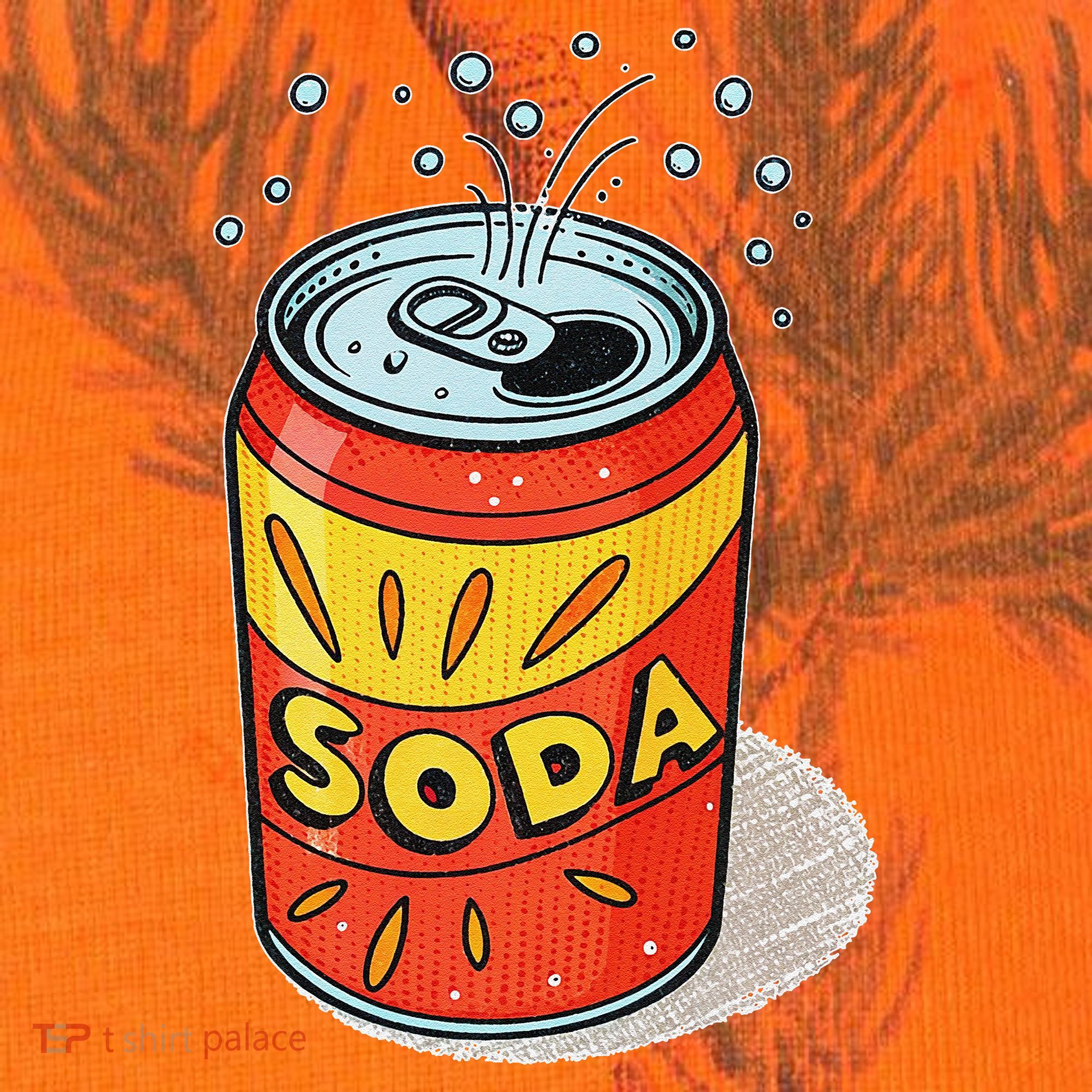Vibrant Soda Can Pop Art Style Kati Licensed 12" Camo Cuffed Beanie