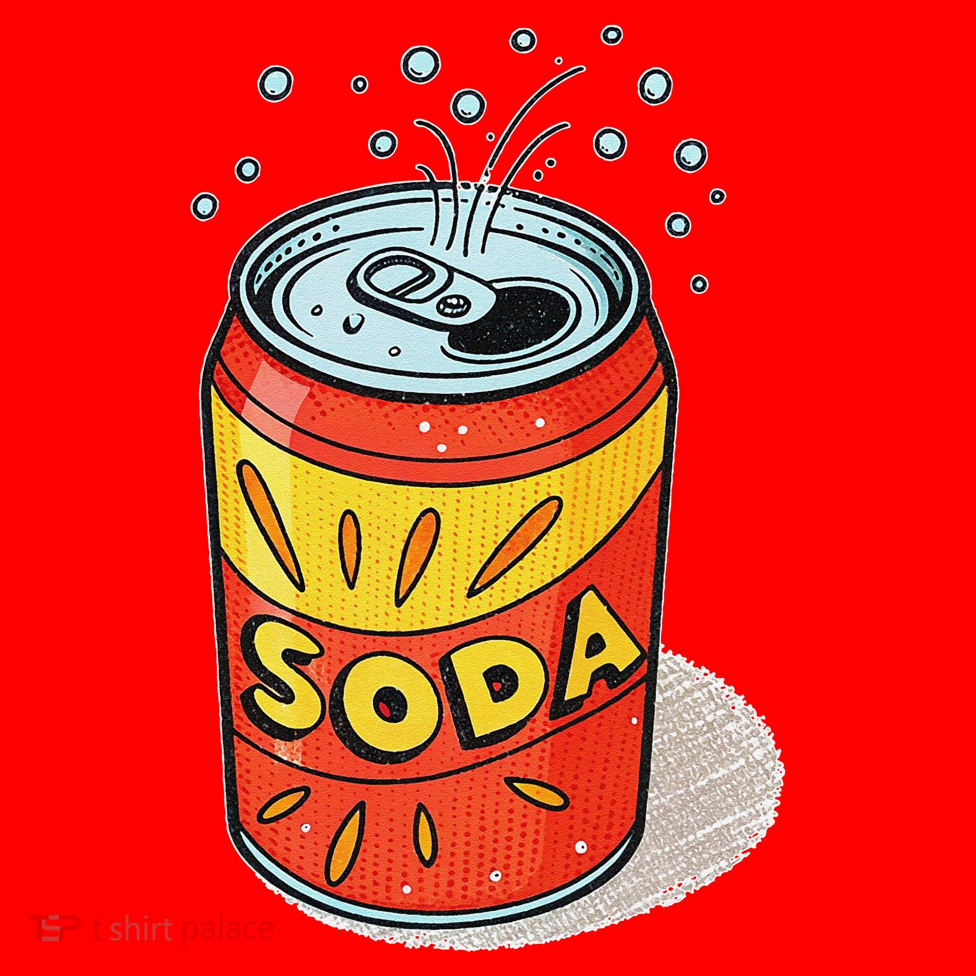 Vibrant Soda Can Pop Art Style Santa Hat