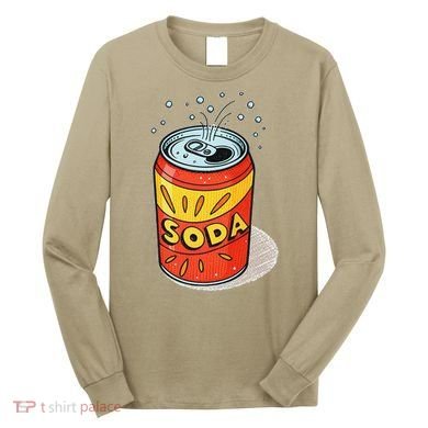 Vibrant Soda Can Pop Art Style Long Sleeve Shirt