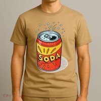 Vibrant Soda Can Pop Art Style T-Shirt thumb 3