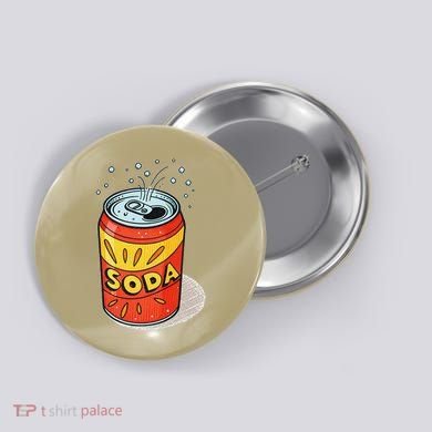 Vibrant Soda Can Pop Art Style Button