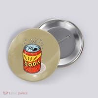 Vibrant Soda Can Pop Art Style Button thumb 0