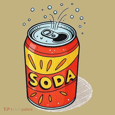 Vibrant Soda Can Pop Art Style Button