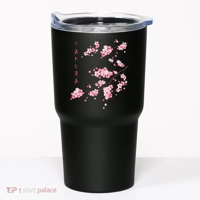 Vintage Sakura Cherry Blossom Japanese Graphical Art Tumbler
