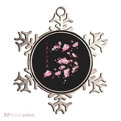 Vintage Sakura Cherry Blossom Japanese Graphical Art Ornament