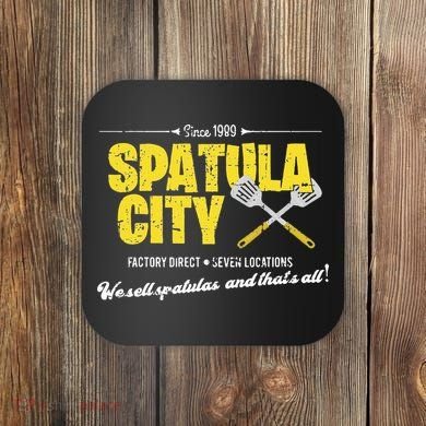Vintage Spatula City Distressed Coaster