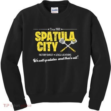 Vintage Spatula City Distressed Kids Sweatshirt