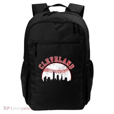 Vintage Skyline Cleveland Baseball Gift Backpack