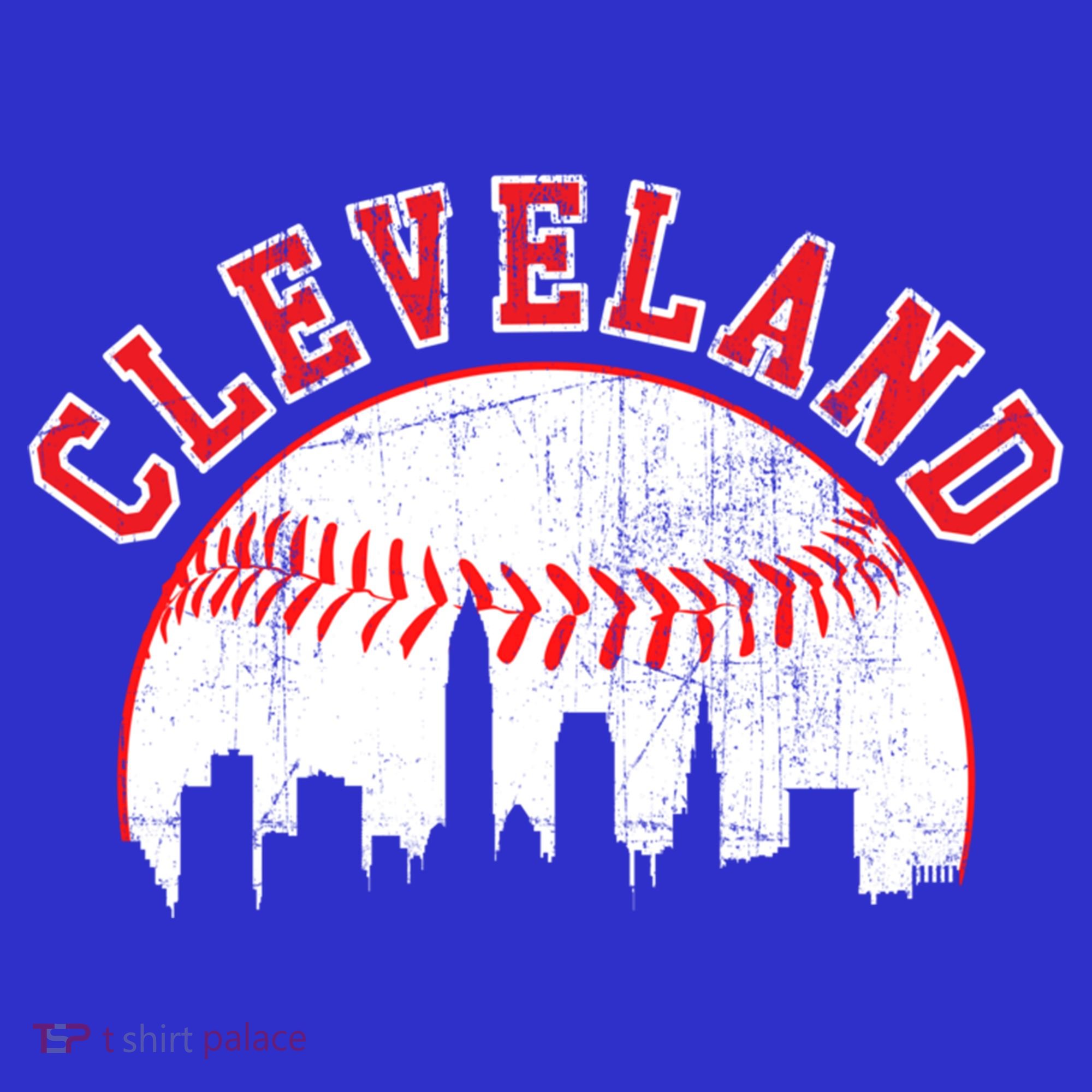 Vintage Skyline Cleveland Baseball Gift Hoodie