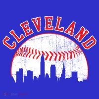 Vintage Skyline Cleveland Baseball Gift T-Shirt thumb 7