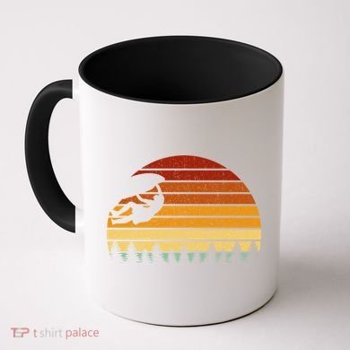 Vintage Sunset Climbing Gift For Climbers And Boulderers Gift Coffee Mug