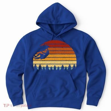 Vintage Sunset Climbing Gift For Climbers And Boulderers Gift Hoodie
