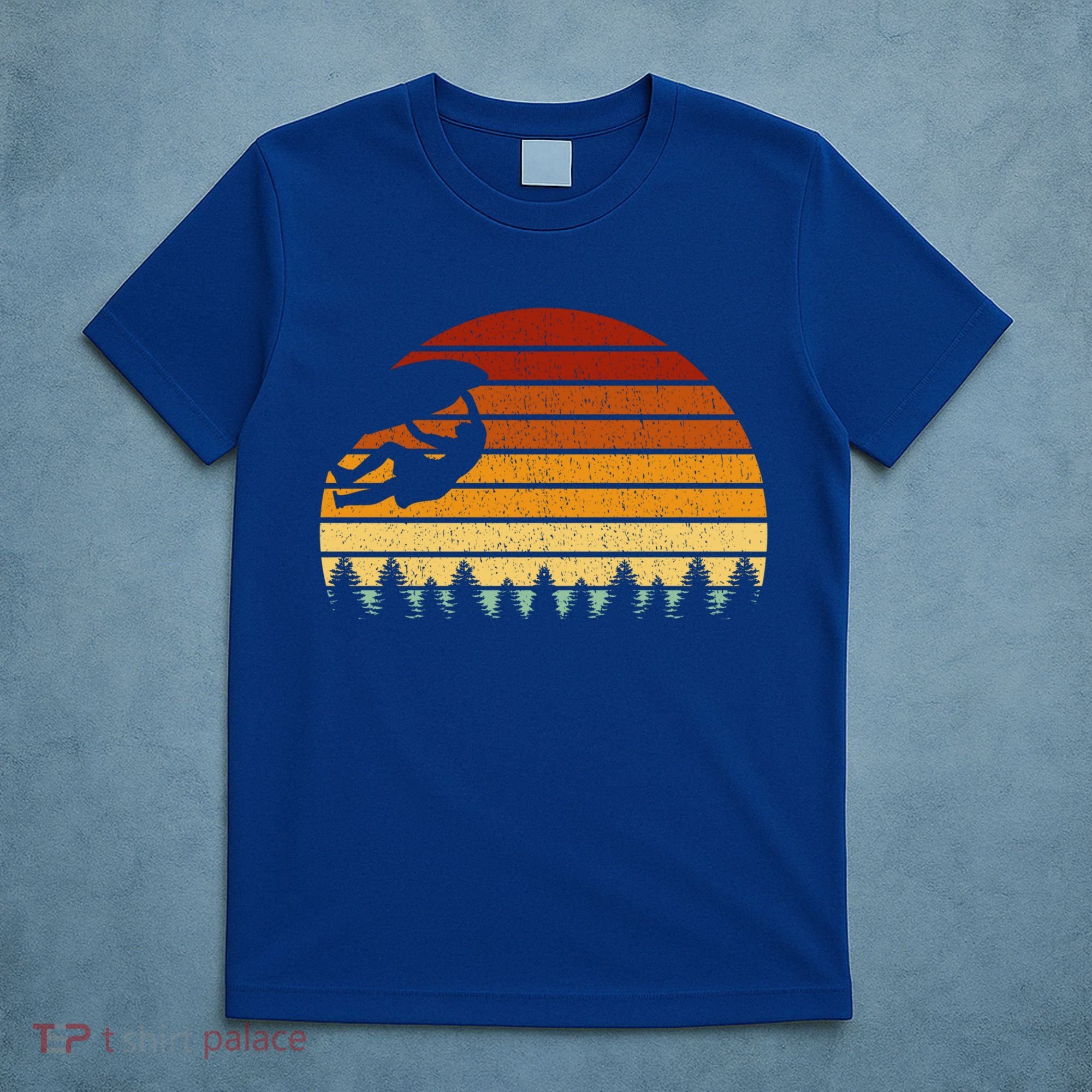 Vintage Sunset Climbing Gift For Climbers And Boulderers Gift T-Shirt