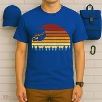 Vintage Sunset Climbing Gift For Climbers And Boulderers Gift T-Shirt thumb 6