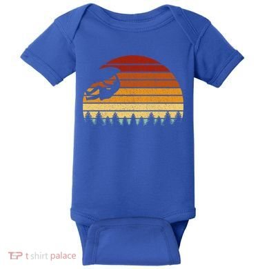 Vintage Sunset Climbing Gift For Climbers And Boulderers Gift Baby Bodysuit