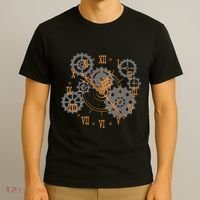 Vintage Steampunk Clock Gears Steampunk T-Shirt thumb 3