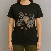 Vintage Steampunk Clock Gears Steampunk T-Shirt thumb 4