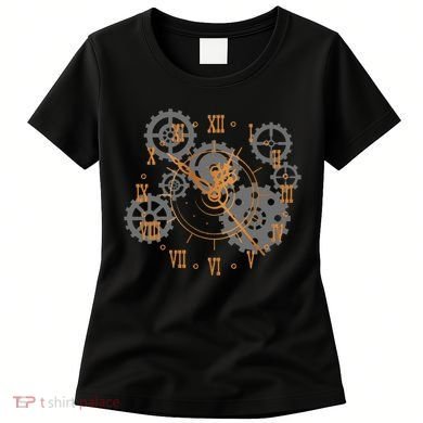 Vintage Steampunk Clock Gears Steampunk Women's T-Shirt