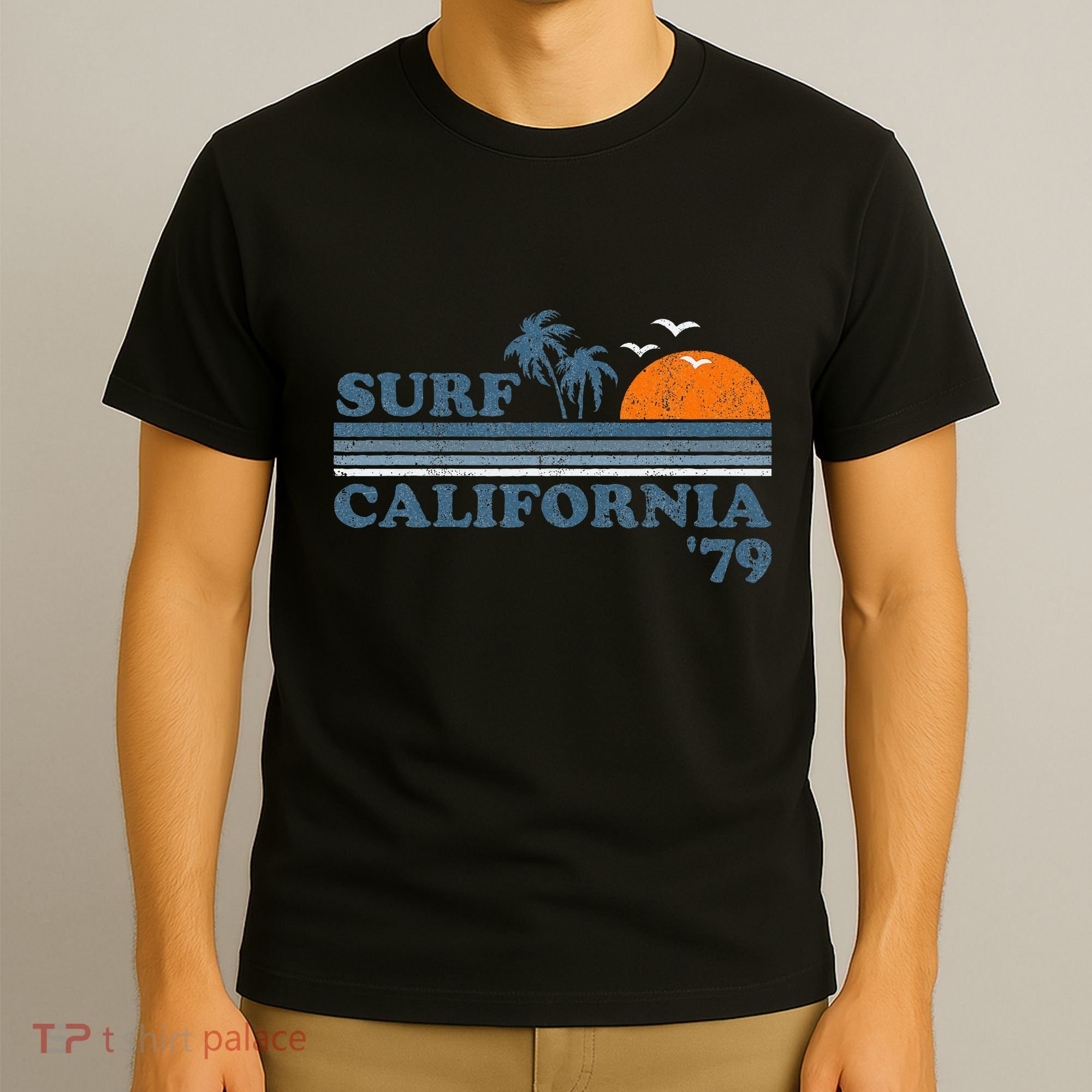 Vintage Surf California Beach Retro Sunset Surf 70s T-Shirt