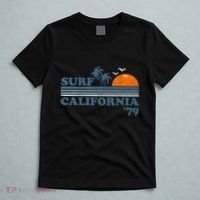 Vintage Surf California Beach Retro Sunset Surf 70s T-Shirt thumb 5