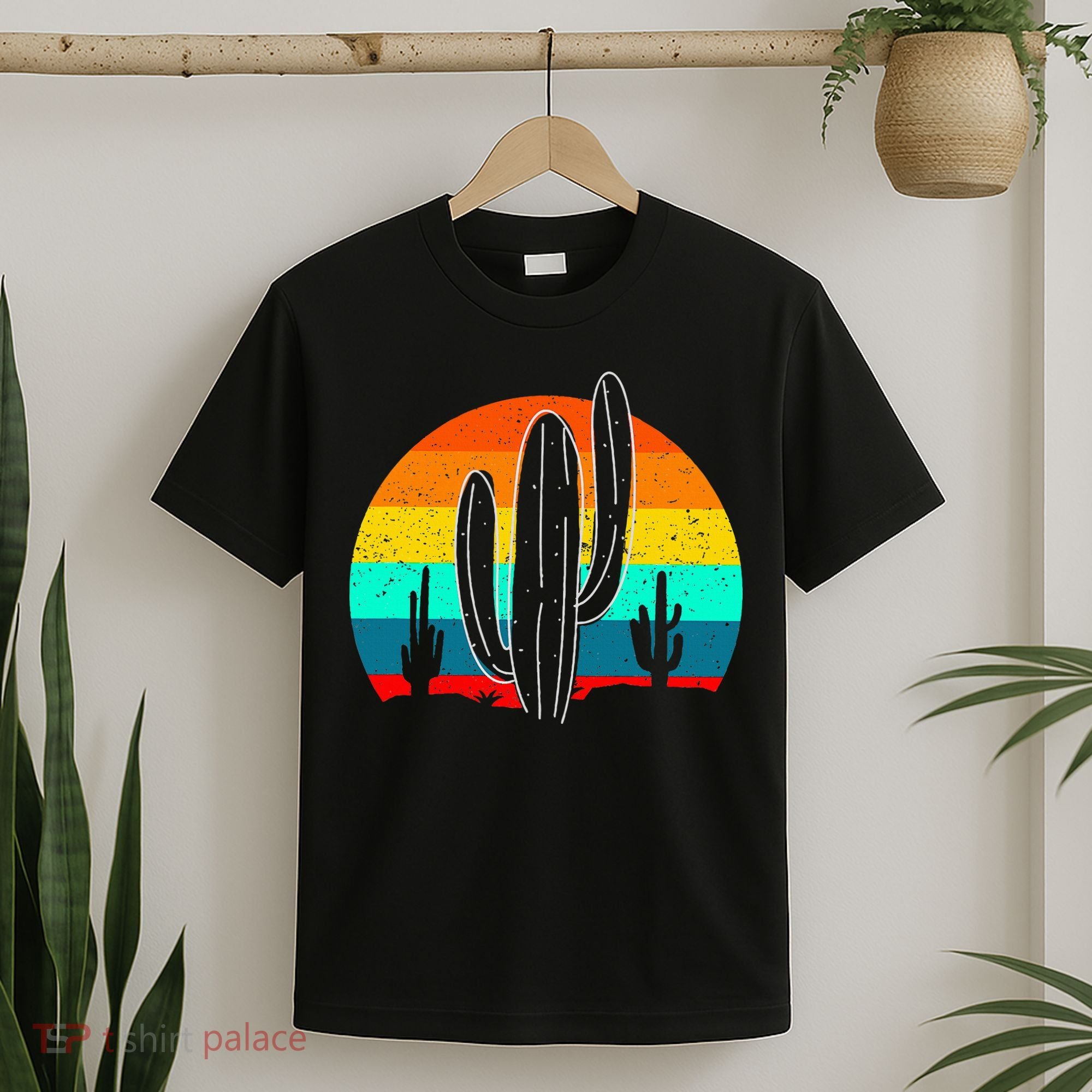 Vintage Saguaro Cactus Retro Arizona Desert Cactaceae T-Shirt