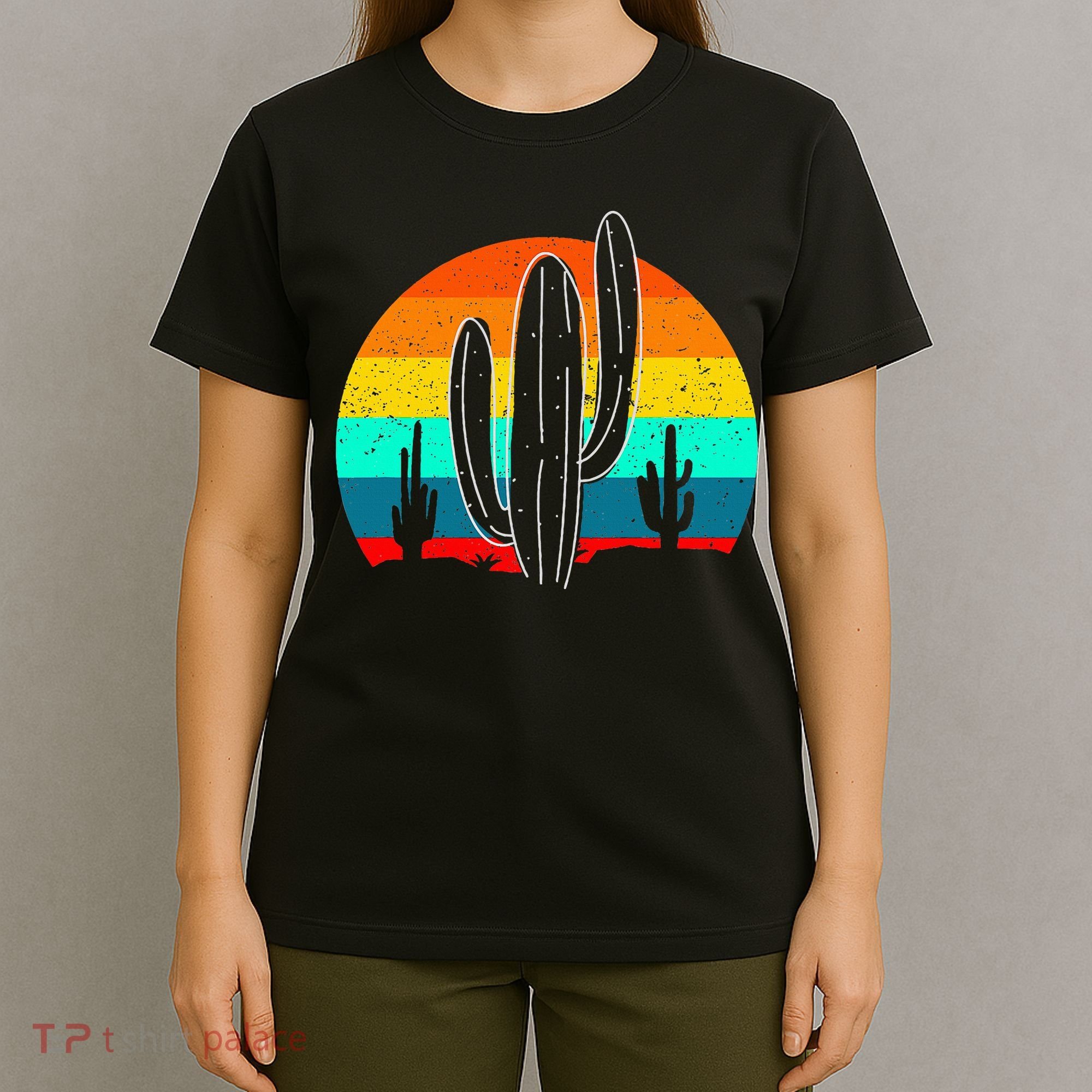 Vintage Saguaro Cactus Retro Arizona Desert Cactaceae T-Shirt