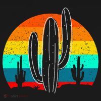 Vintage Saguaro Cactus Retro Arizona Desert Cactaceae T-Shirt thumb 7