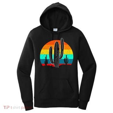 Vintage Saguaro Cactus Retro Arizona Desert Cactaceae Women's Hoodie